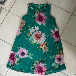 JH Floral Green Dress